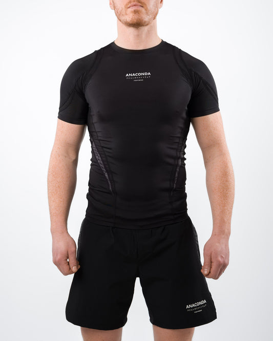 X-Vent Short Sleeve Rashguard Black